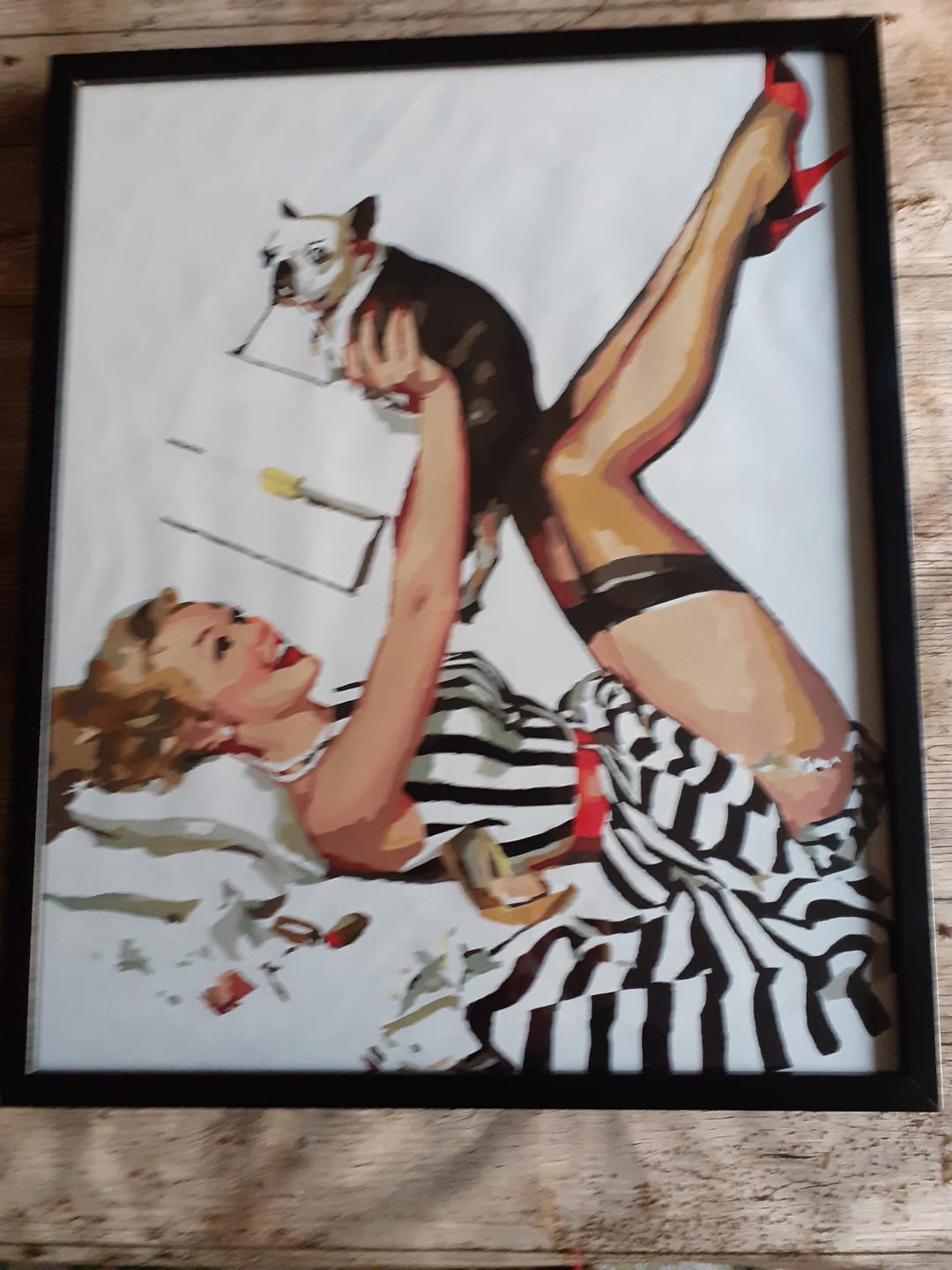 Customer photo review of Pin-up en robe et son chien