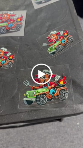 Customer video review of DTF Transfers Upload Your Gang Sheet