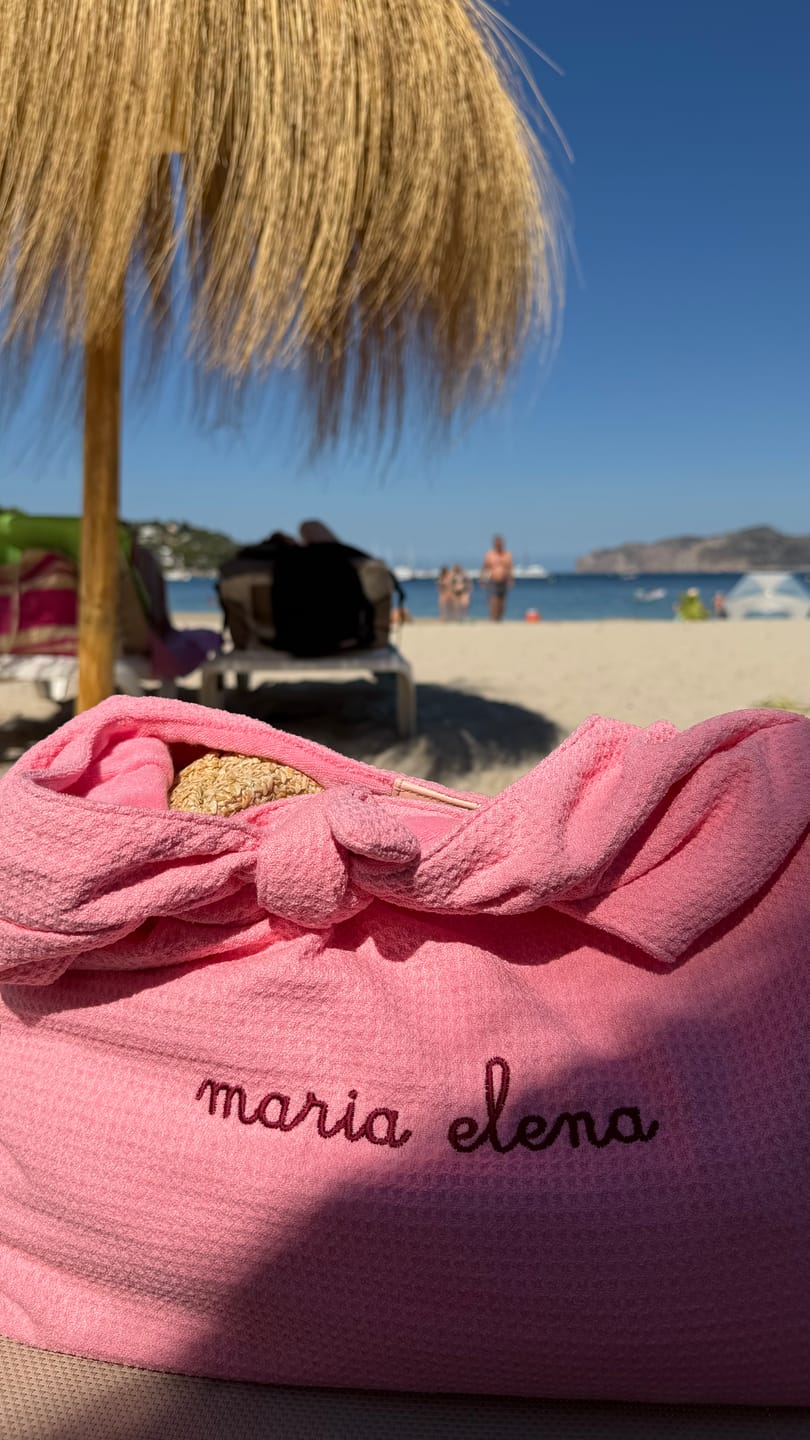 Customer photo review of Borsa Nodo in Spugna - Rosa