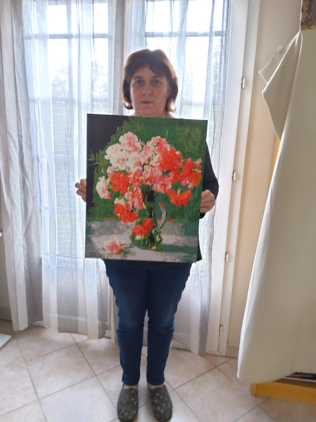 Customer photo review of Bouquet d'oeillets