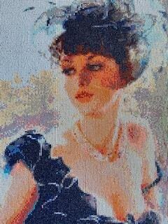 Customer photo review of Broderie Diamant - Elégante en noir