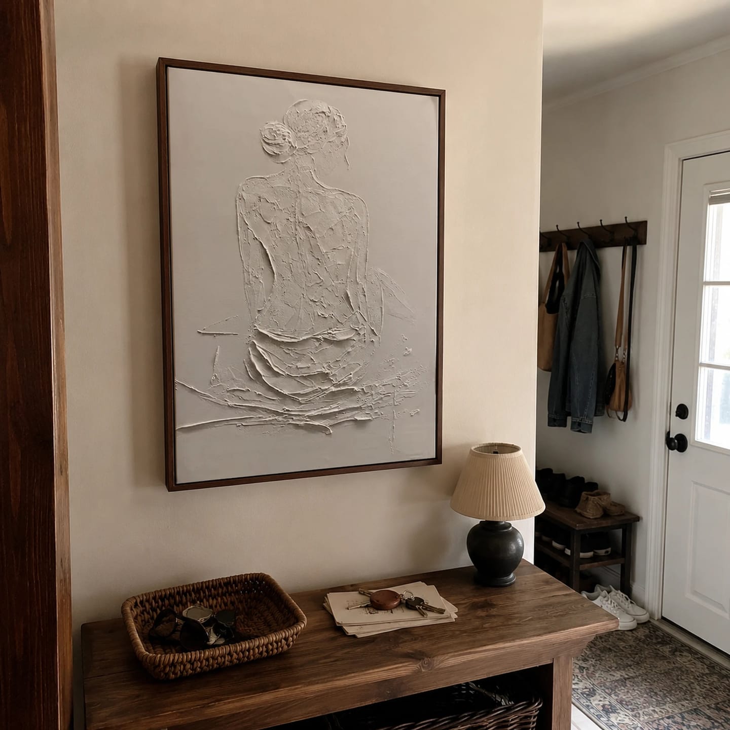 Customer photo review of Textured Wall Art ｜ Alabaster-Silhouette-Friction