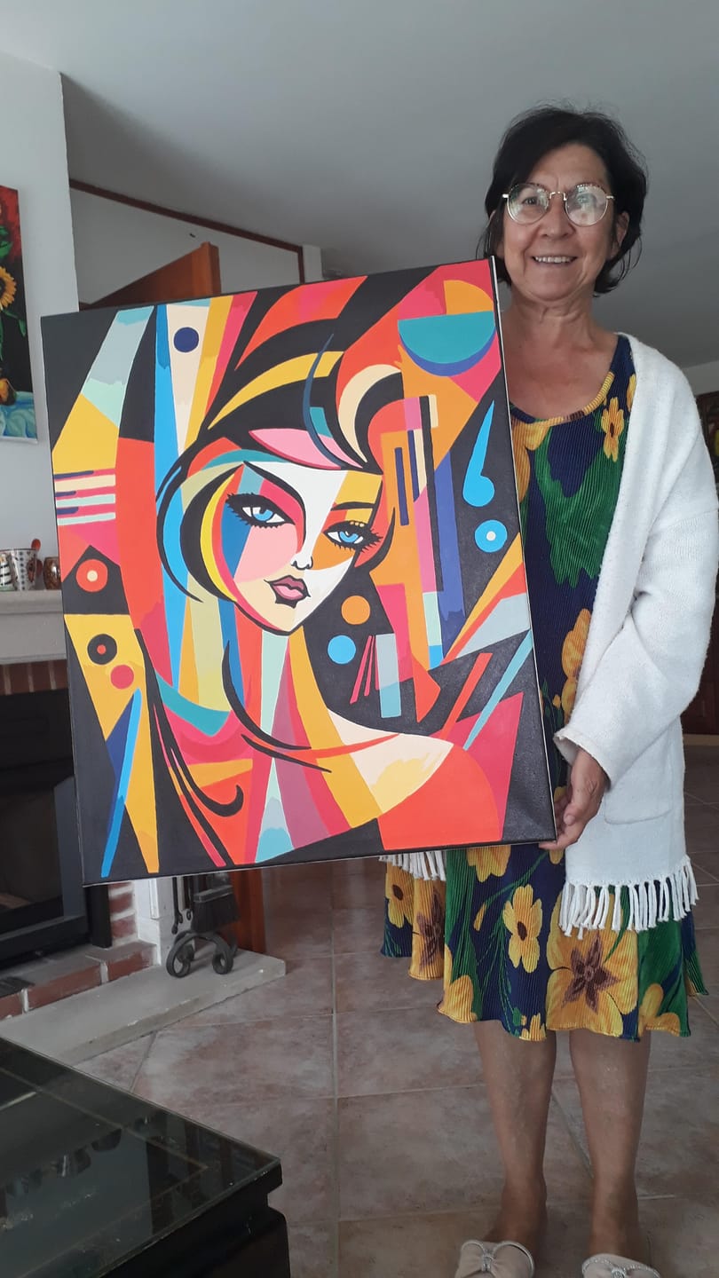 Customer photo review of Femme abstraite style Picasso