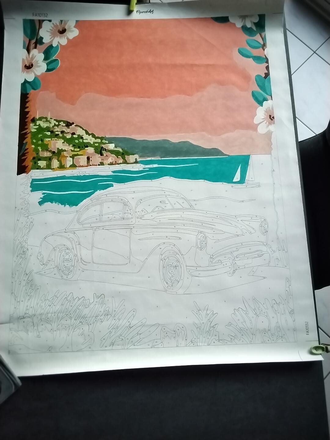 Customer photo review of Affiche Vintage Côte d'Azur