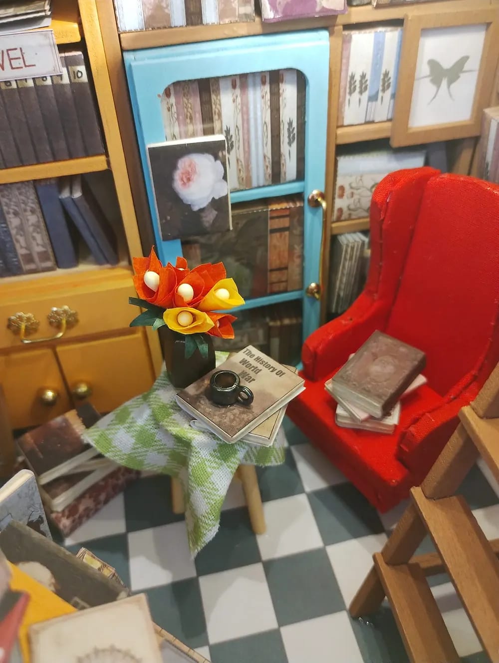 Customer photo review of Maison miniature L'étude de Sam