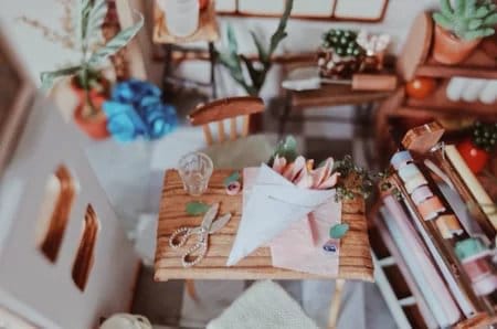 Customer photo review of Maison miniature La boutique de fleurs d'Emily