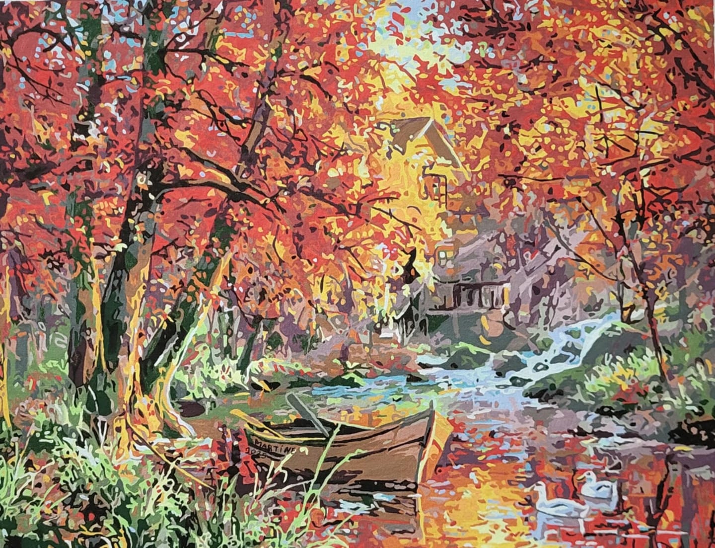 Customer photo review of Rivière d'Automne et barque