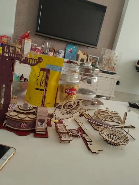 Customer photo review of Puzzle 3D Usine de Chocolat Marbre