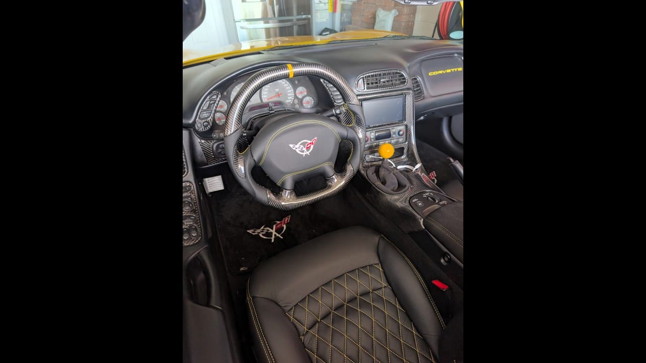 Customer photo review of [Customizable] Custom Airbag Cover Replacement for 1997-2004 Chevrolet Corvette C5 Steering Wheel