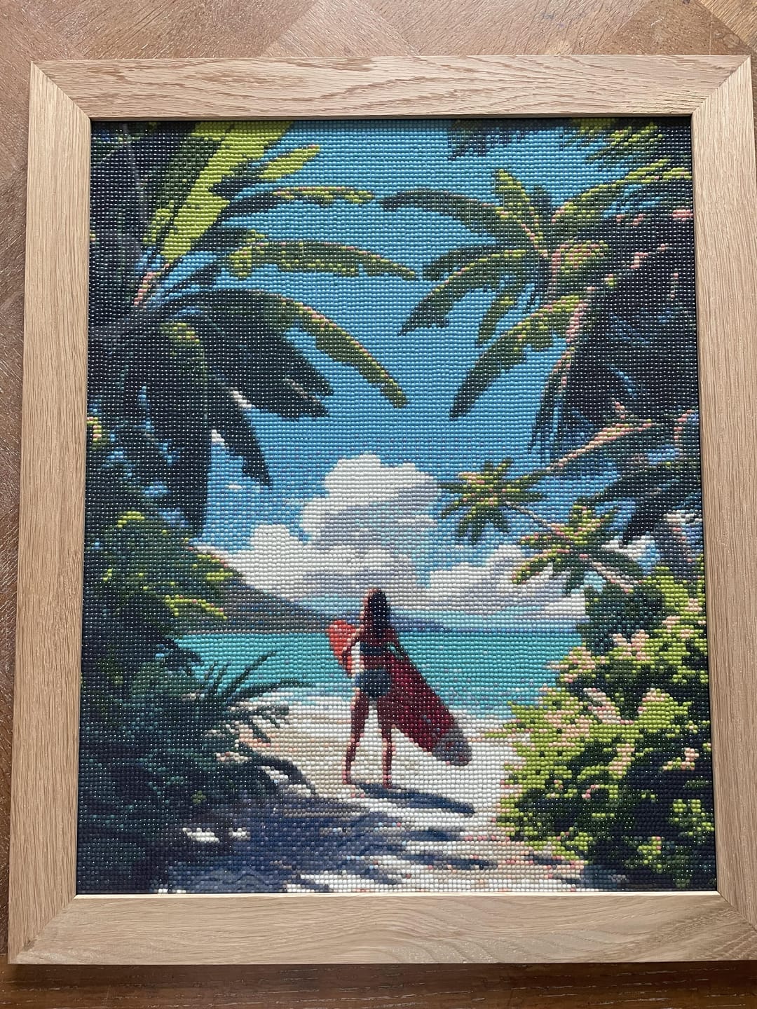 Customer photo review of Broderie Diamant - Paradis tropical du surf