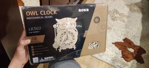 Customer photo review of Puzzle 3D Horloge Hibou