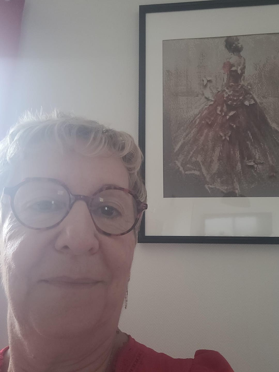 Customer photo review of Broderie Diamant - Danseuse de dos et papillons