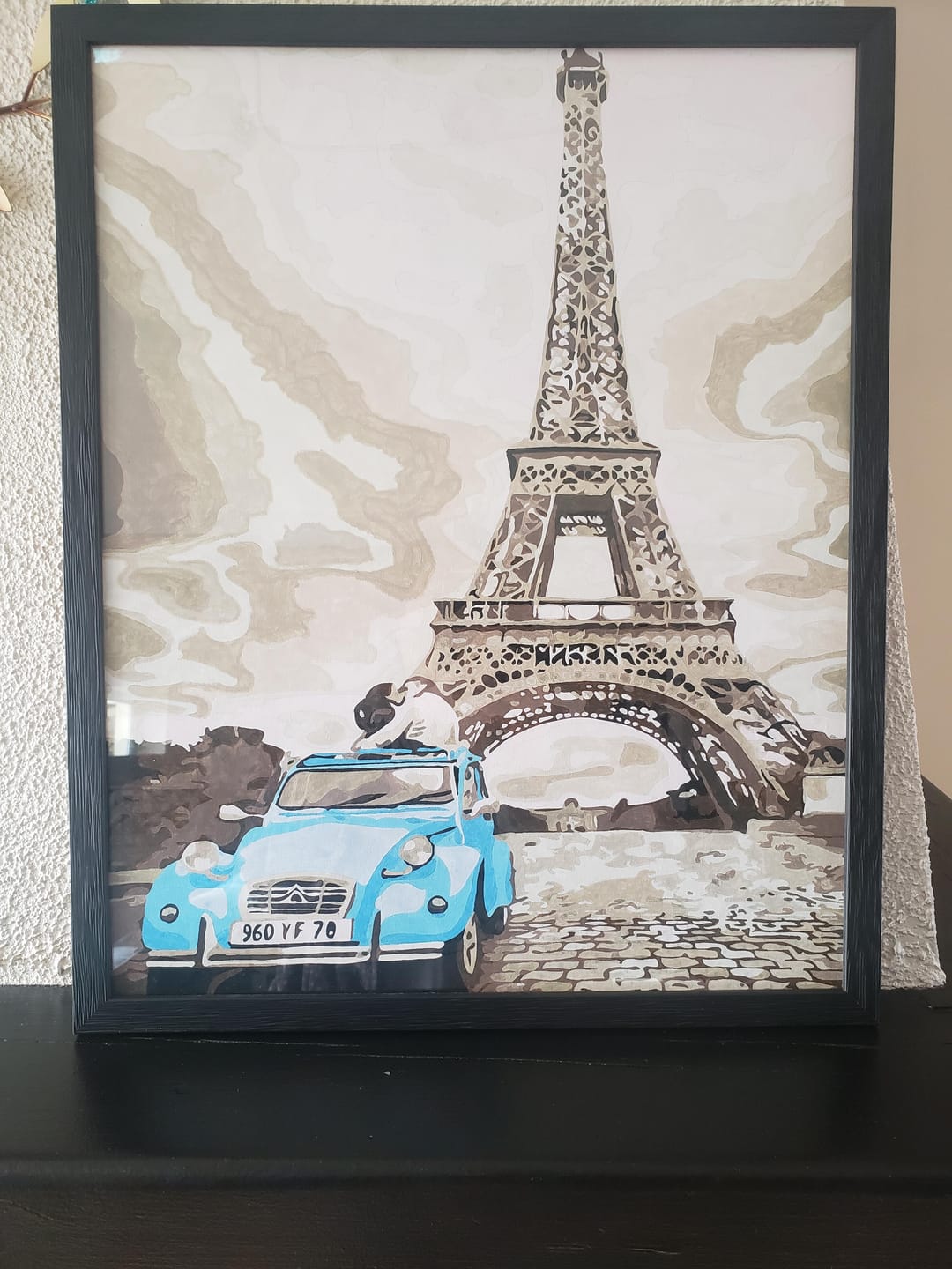 Customer photo review of 2 CV bleue et Tour Eiffel