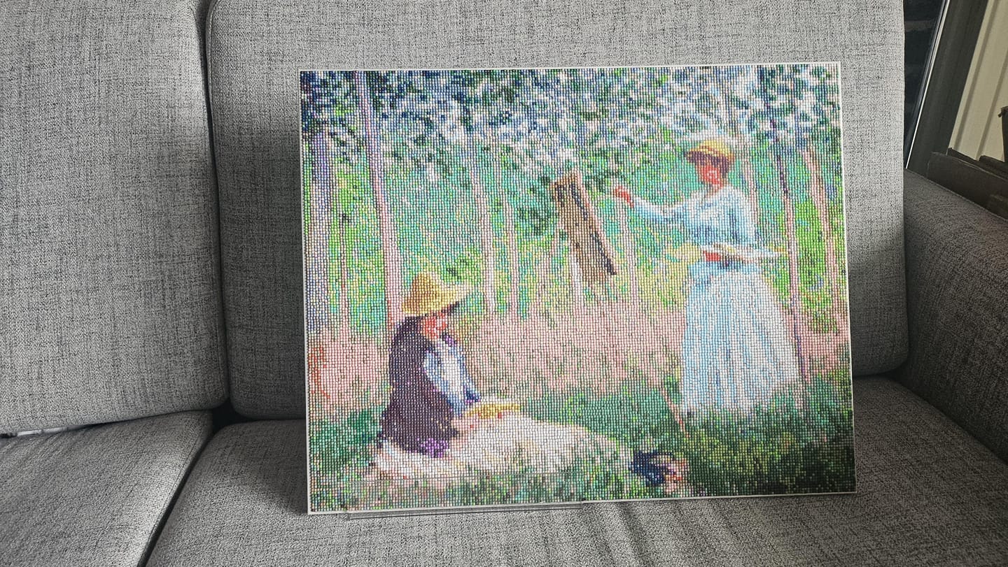Customer photo review of Broderie Diamant - Dans les bois de Giverny - Monet