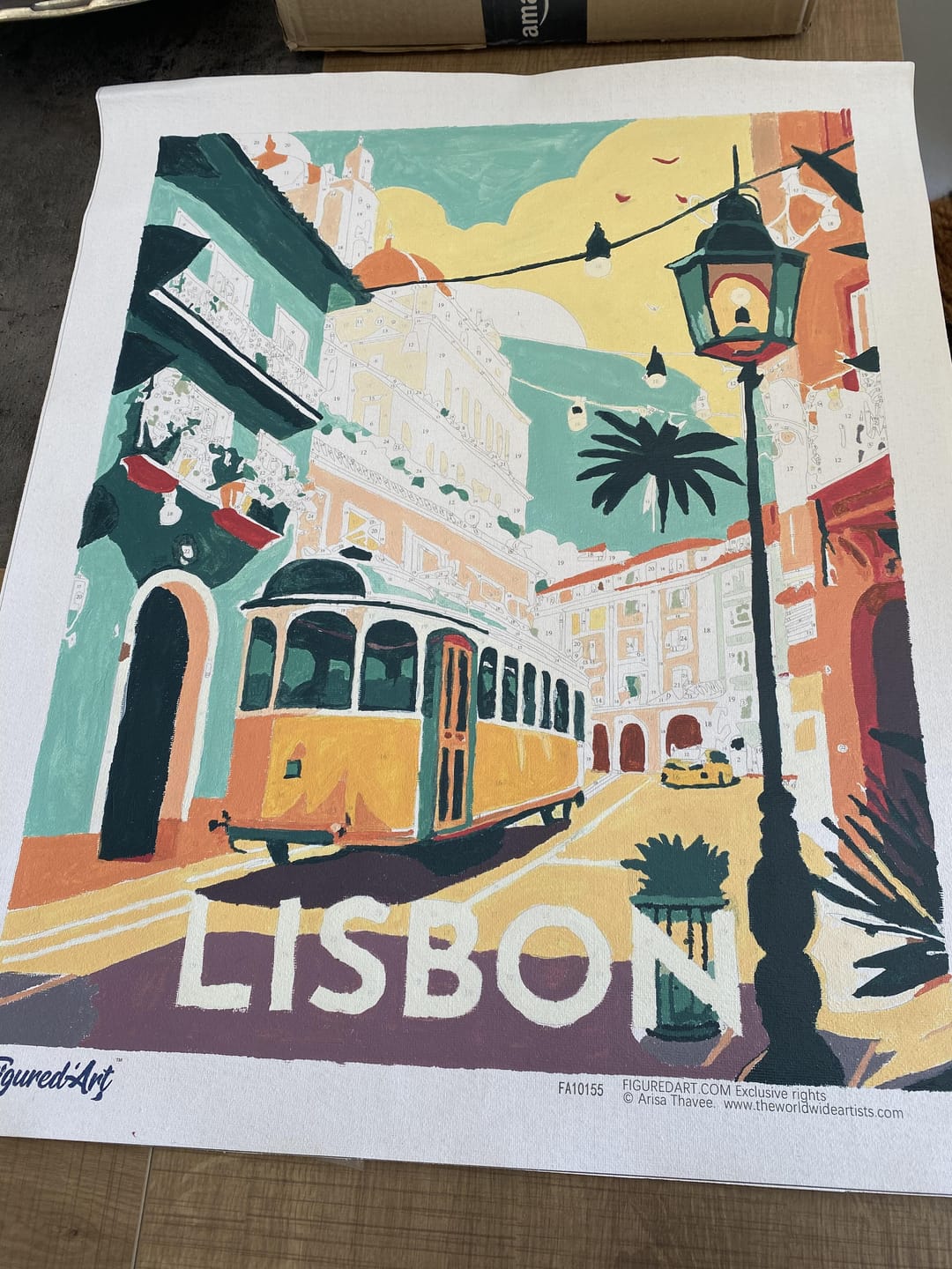 Customer photo review of Affiche Vintage Lisbonne