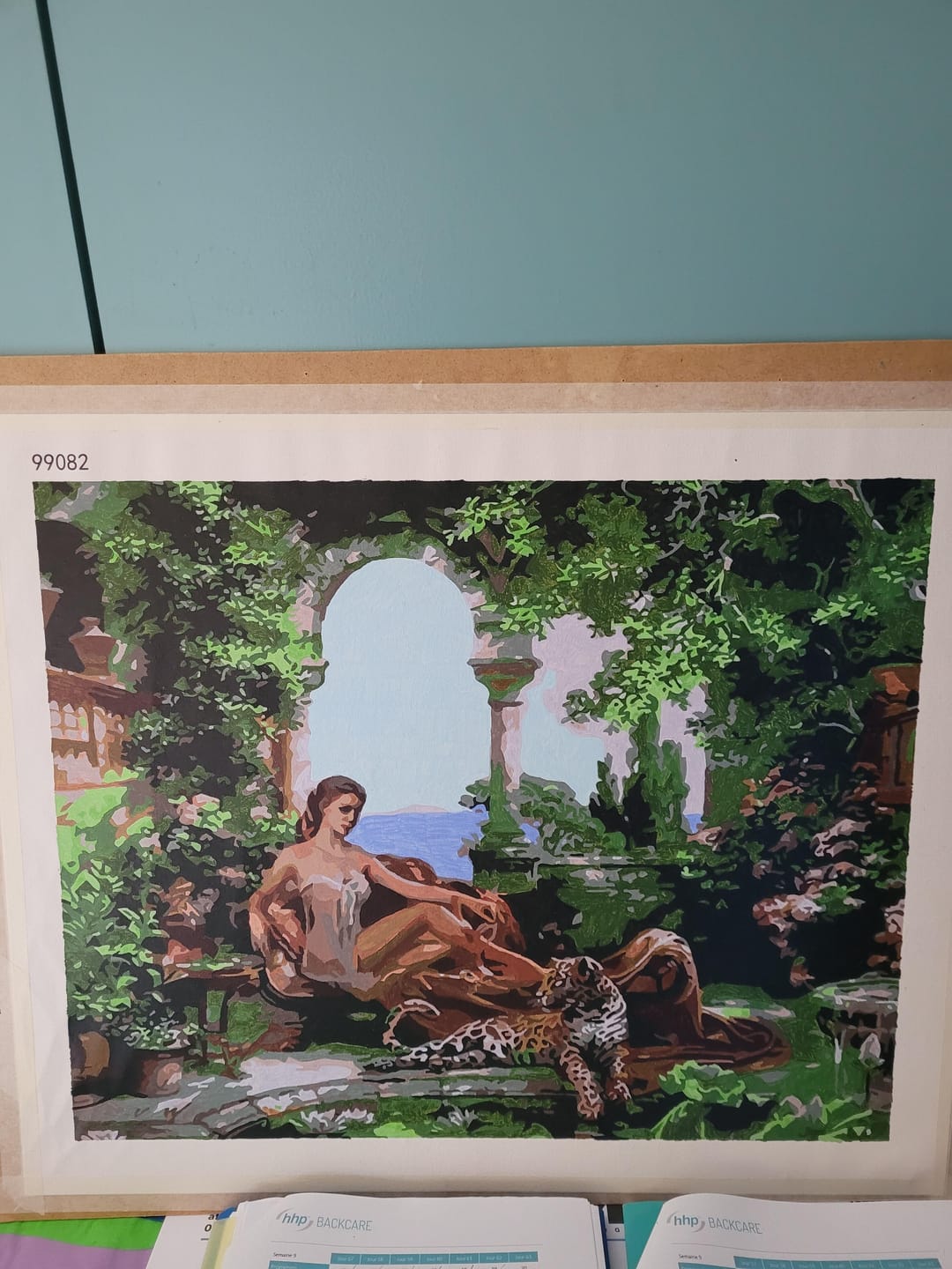 Customer photo review of Femme étendue et Léopard