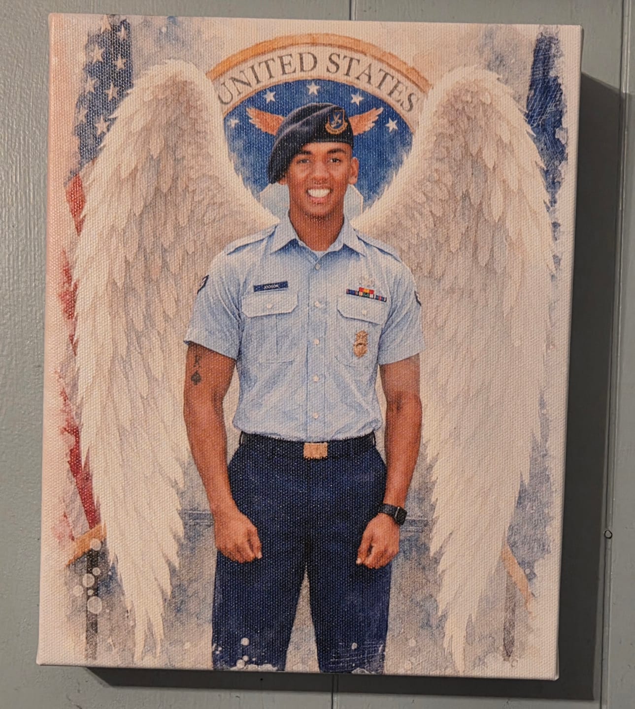Customer photo review of Charcoal Memorial Portraits from Photos