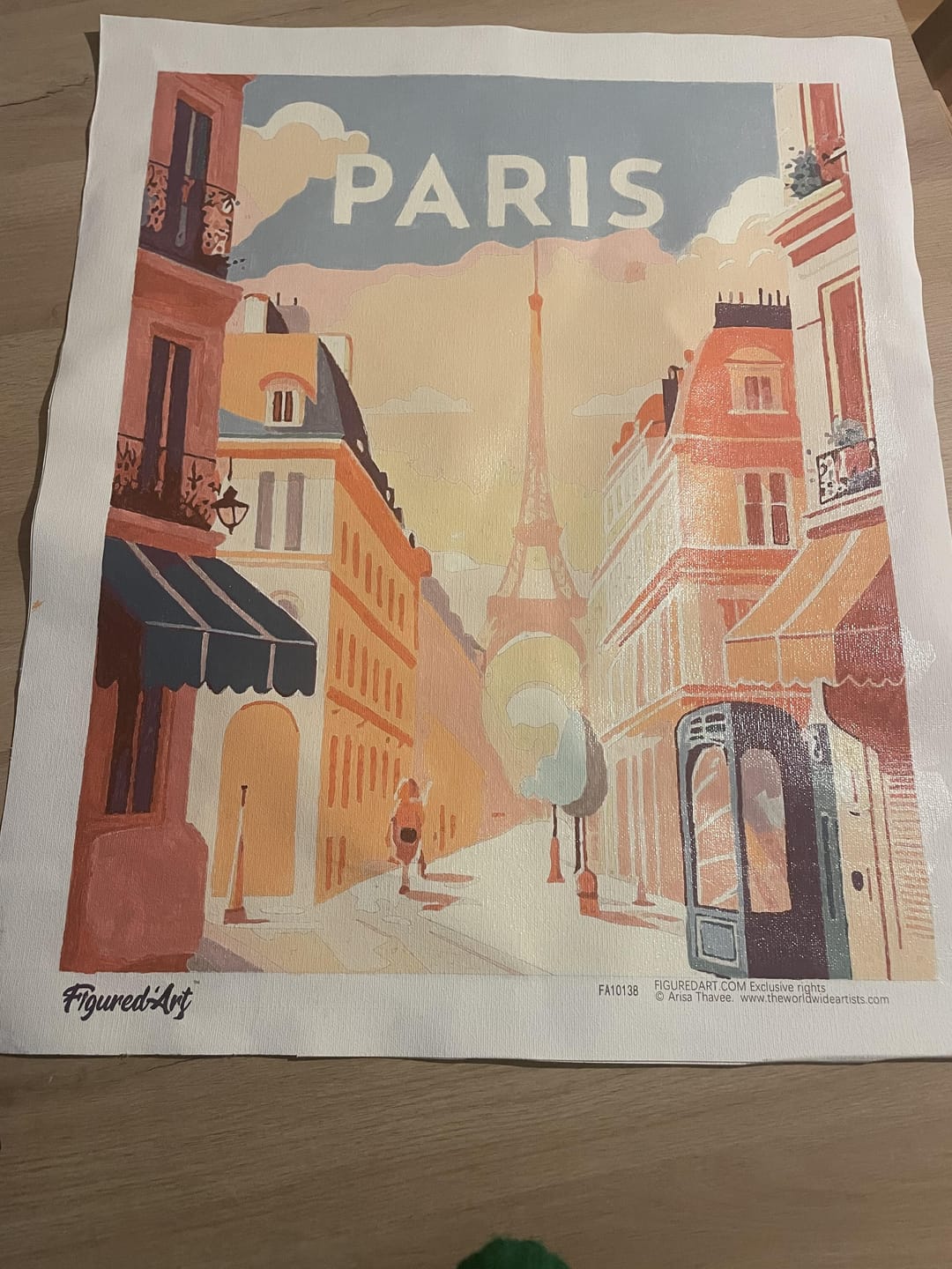 Customer photo review of Affiche Vintage Paris