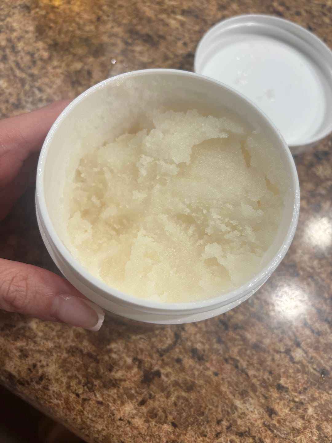 Customer photo review of Pura Vida Luxe Sugar & Salt Body Scrub 9 oz