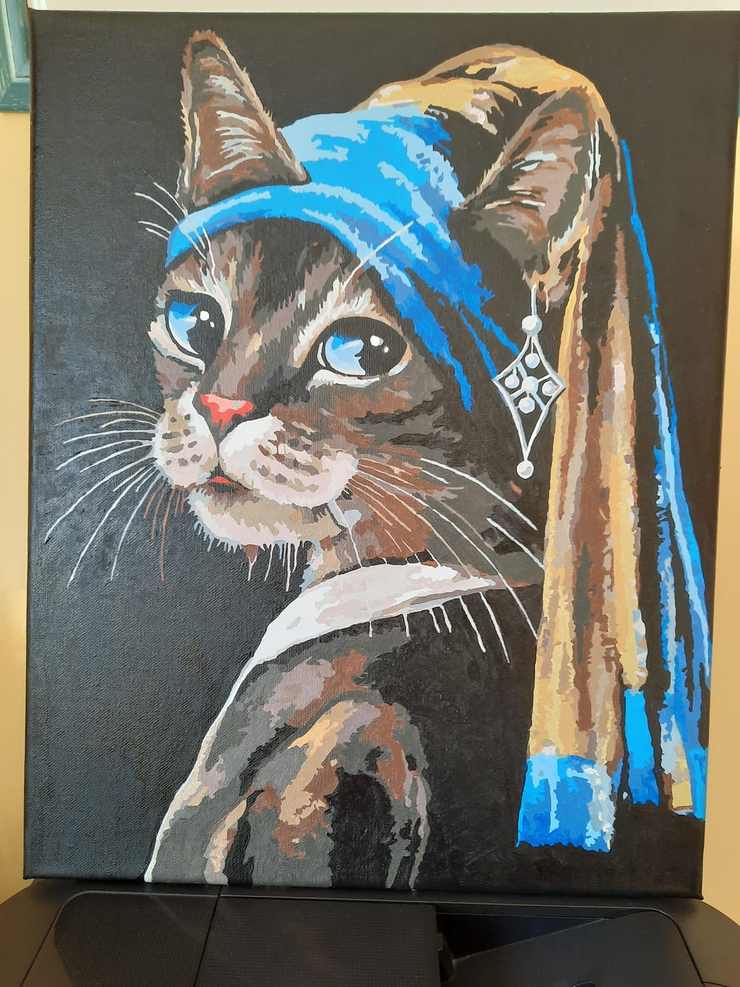 Customer photo review of La jeune minette à la perle