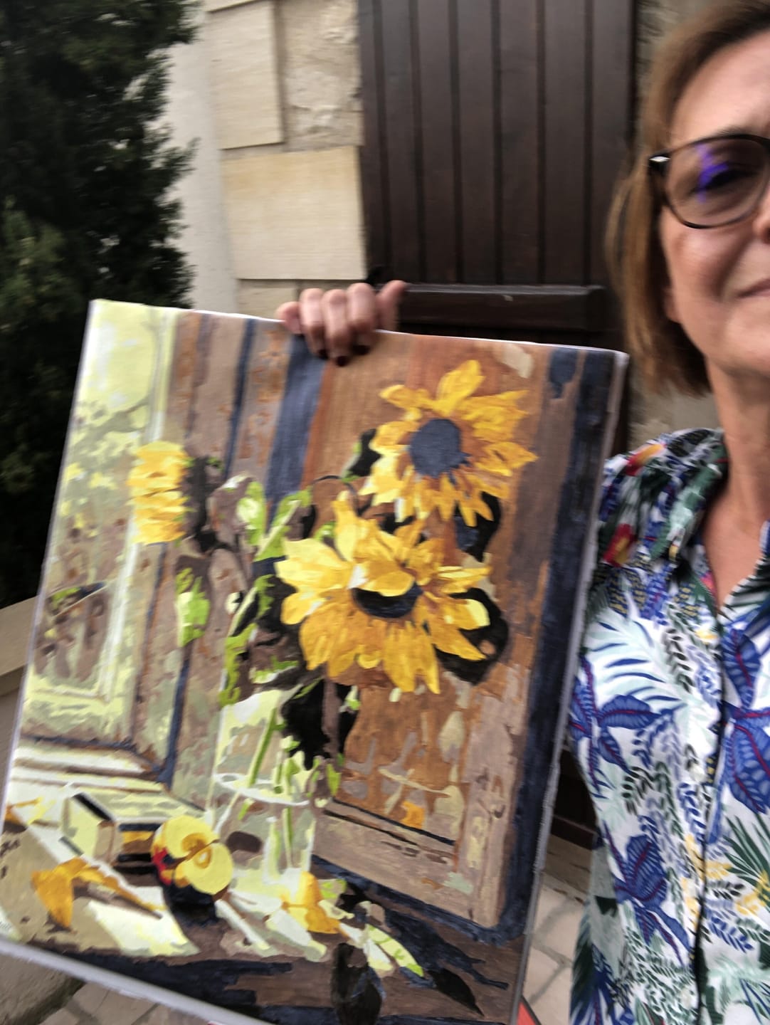 Customer photo review of Tournesols et Pomme devant la Fenêtre