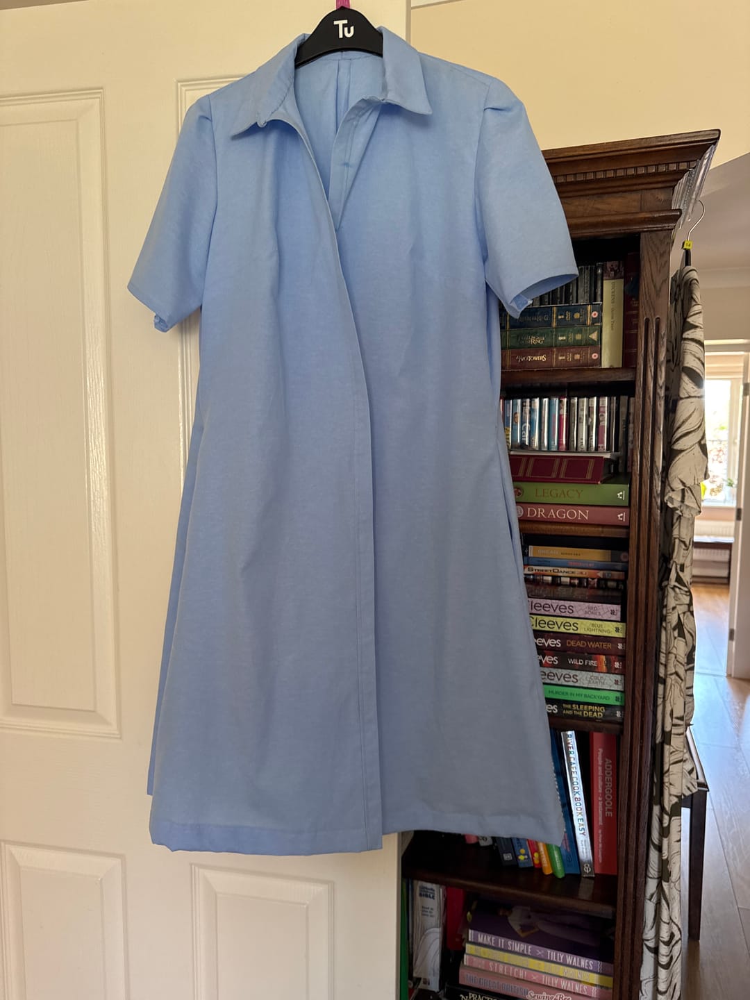 Customer photo review of Plain Blue Chambray Denim Fabric
