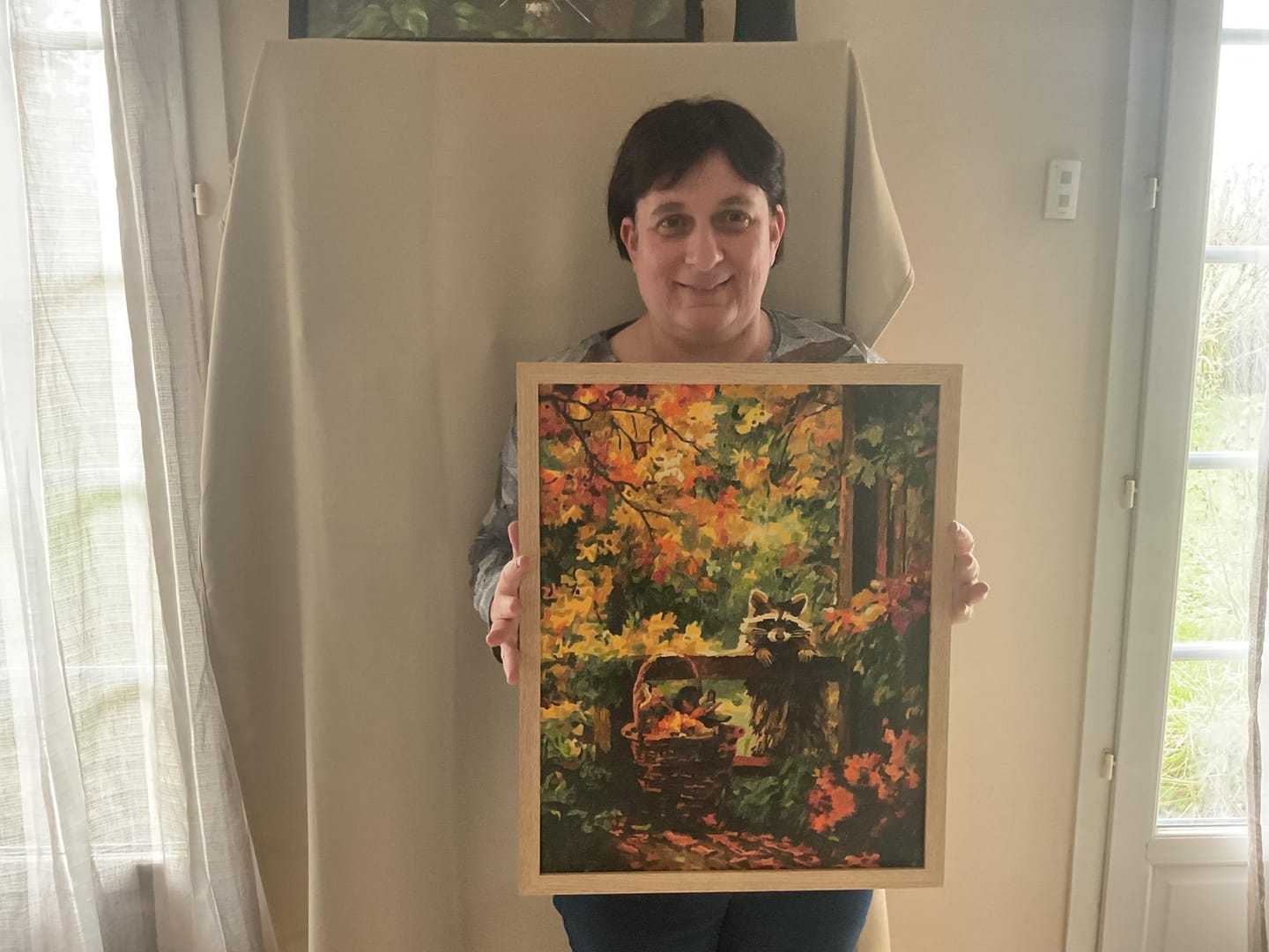 Customer photo review of Mignons Ratons laveurs en automne