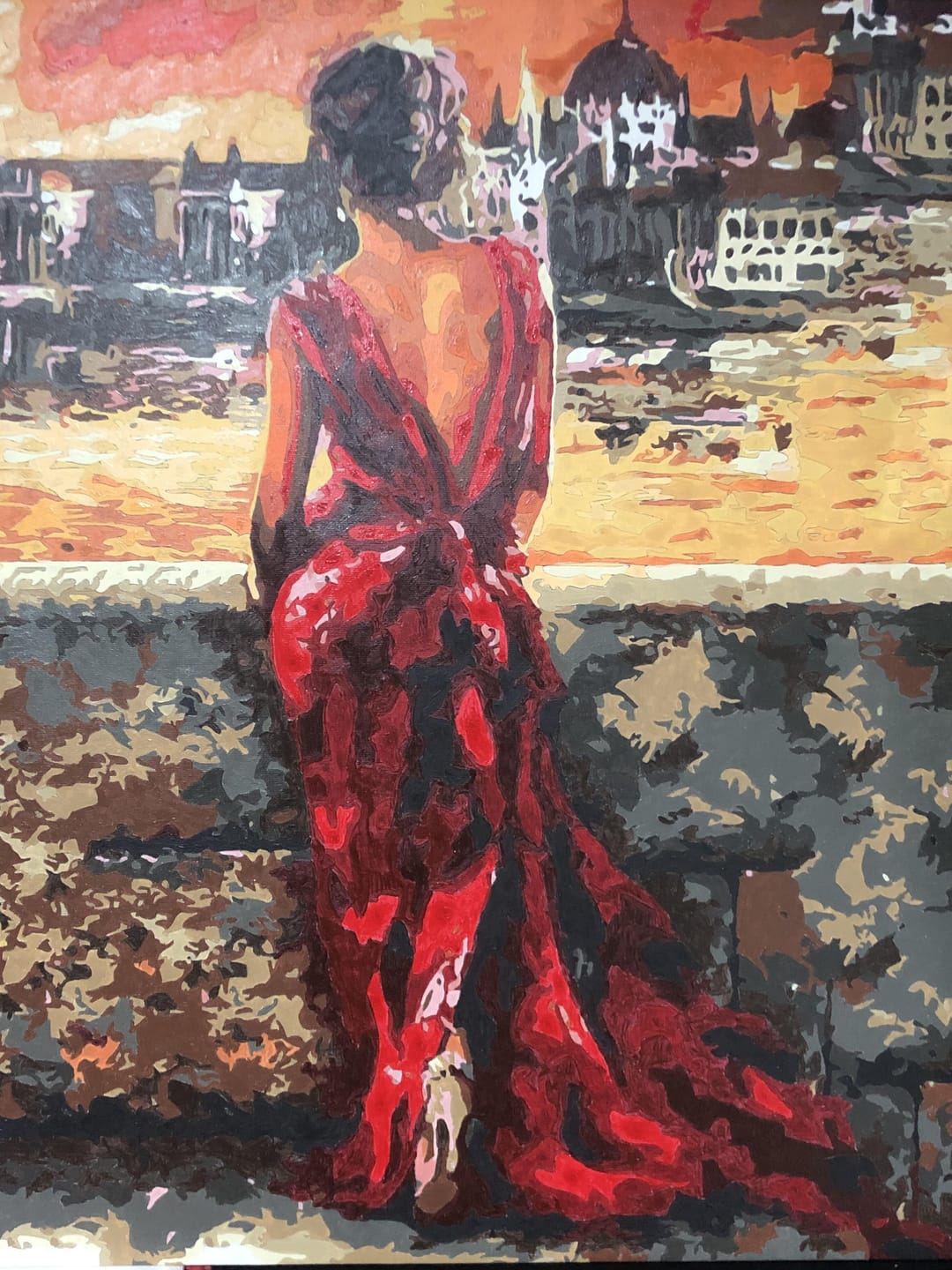 Customer photo review of Belle Femme en Robe rouge