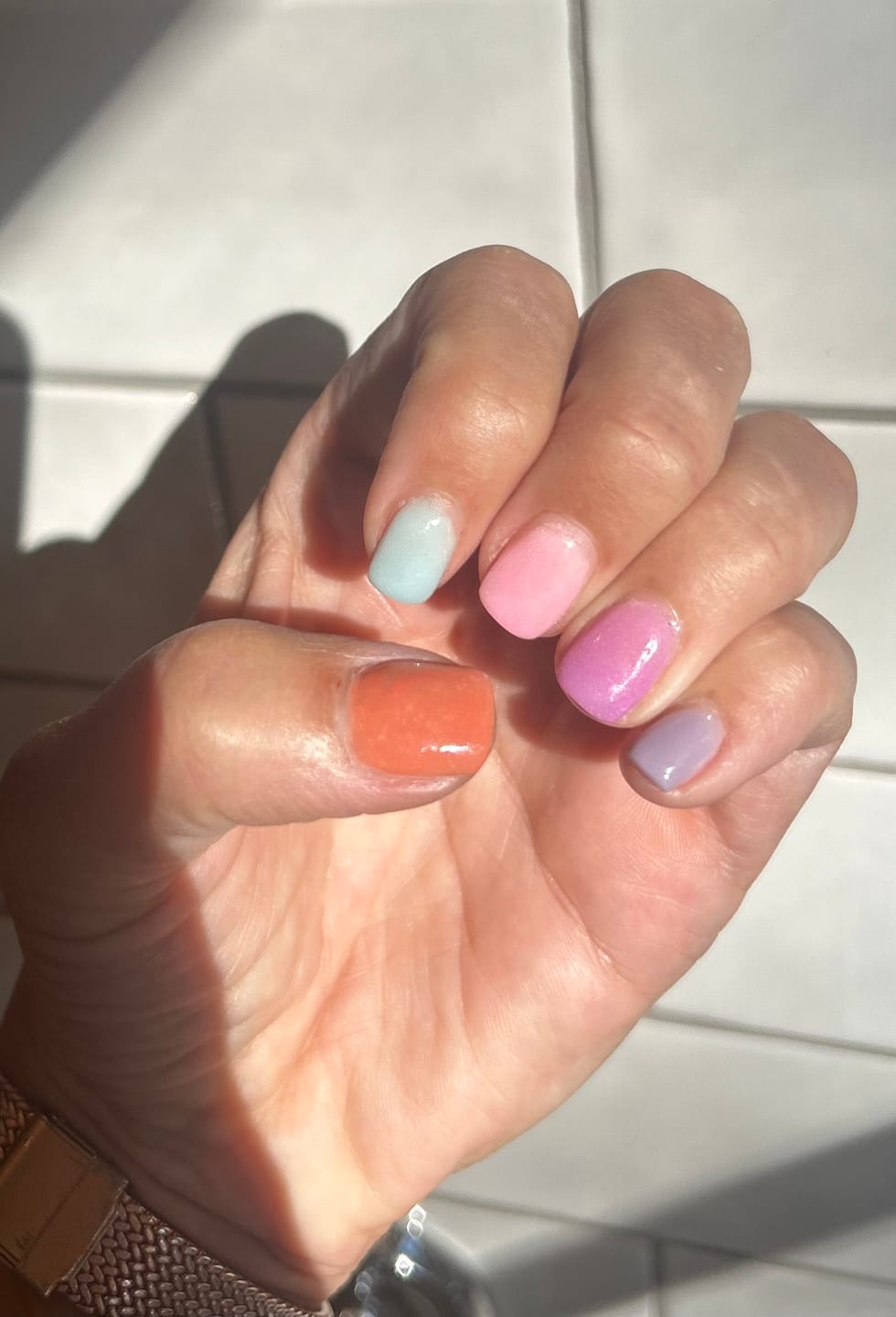Customer photo review of Fandango Pink Dipping Powder