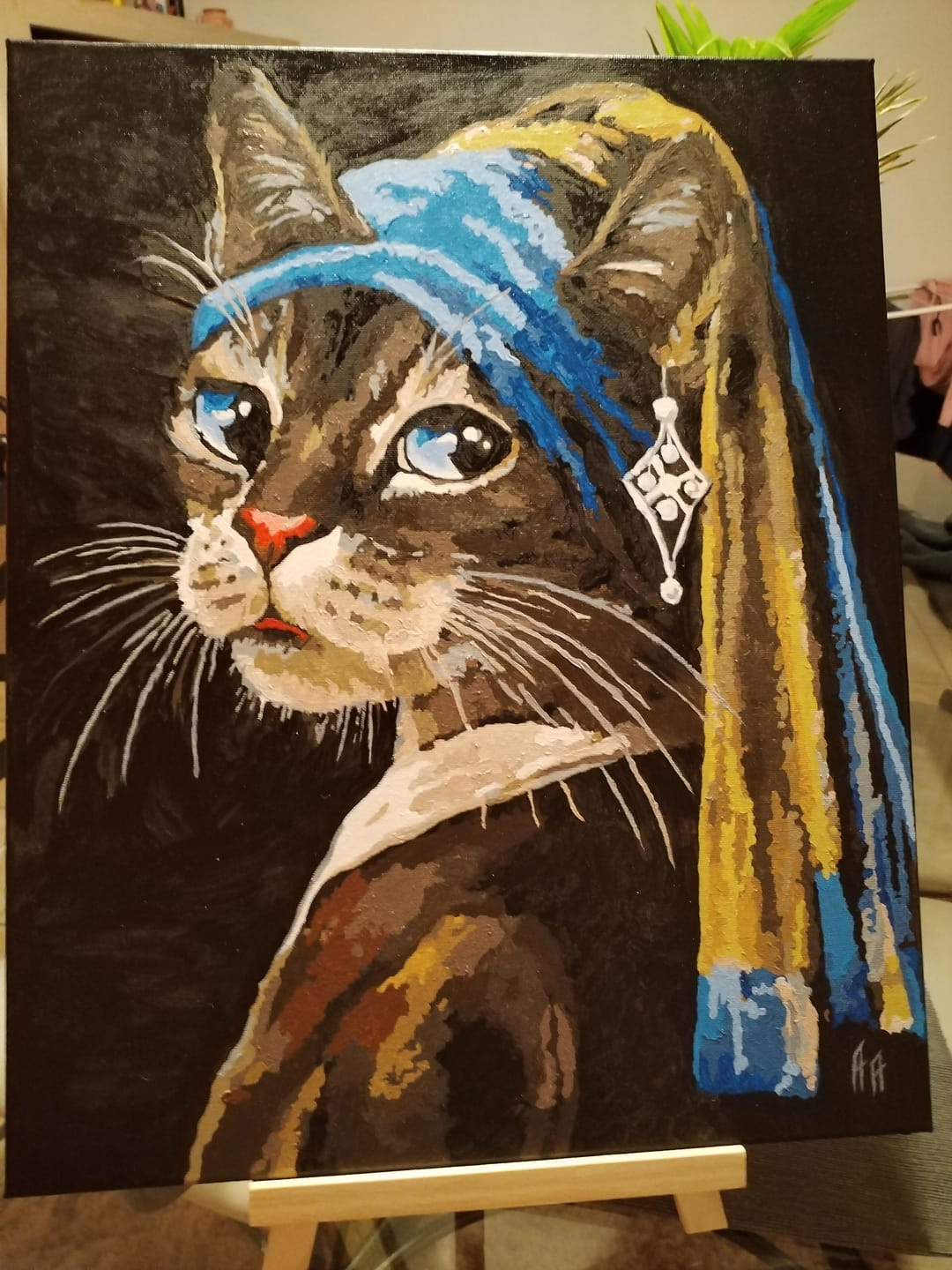 Customer photo review of La jeune minette à la perle