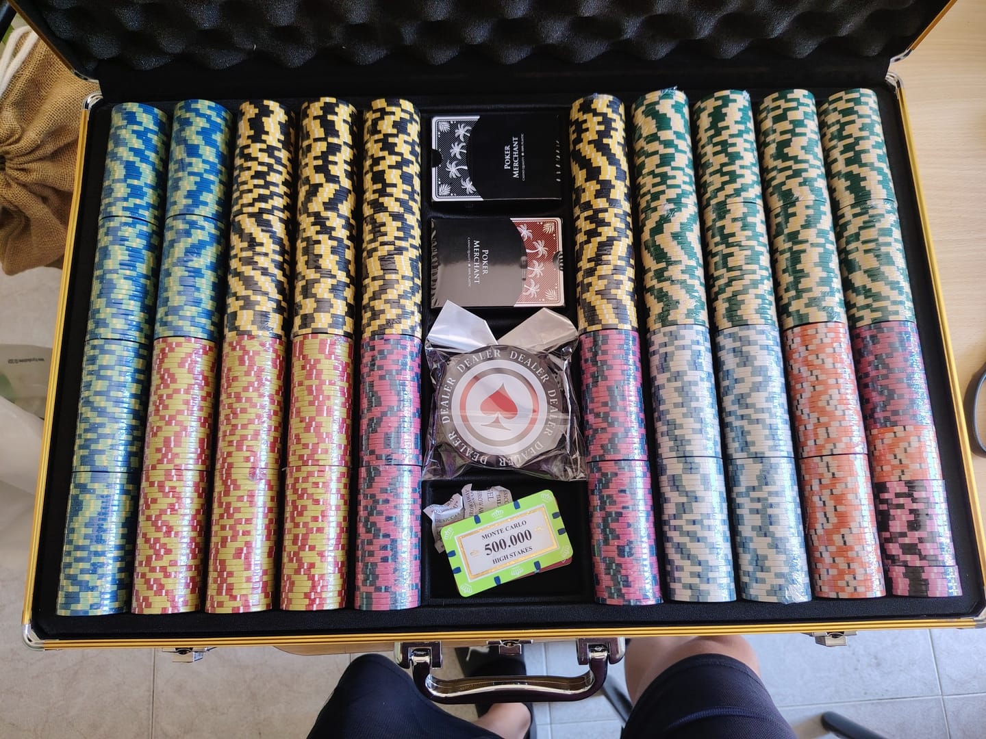 Customer photo review of Poker Set Monte Carlo Tournament 1000