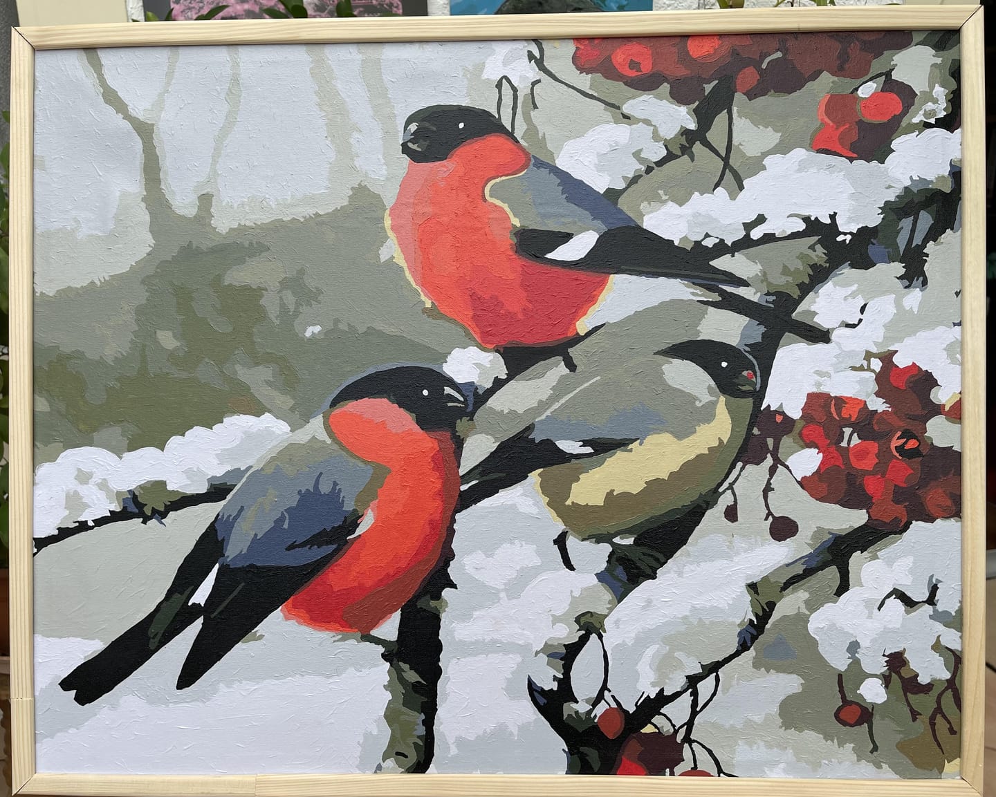 Customer photo review of Bouvreuils sous la neige
