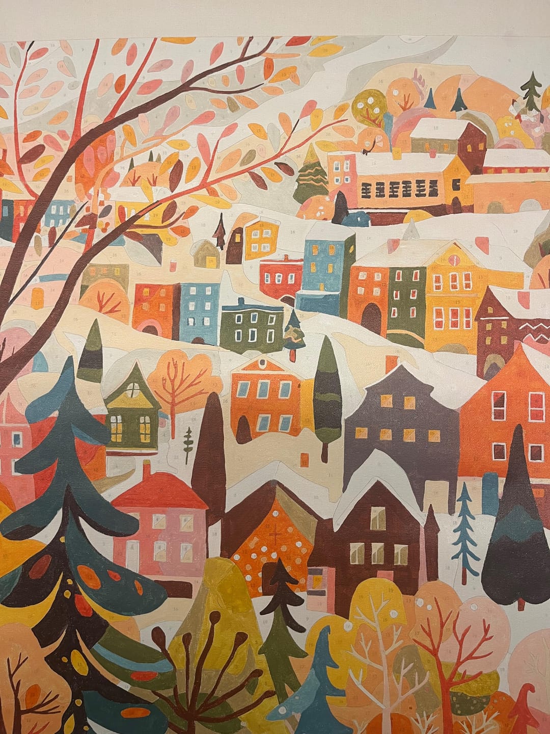 Customer photo review of Village Hivernal Coloré