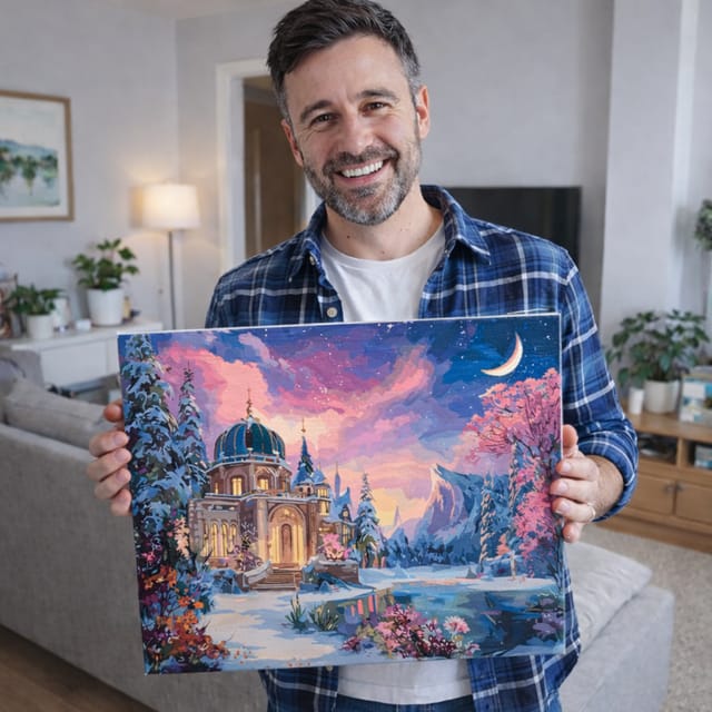 Customer photo review of Générateur d'Images Peinture par numéros personnalisé