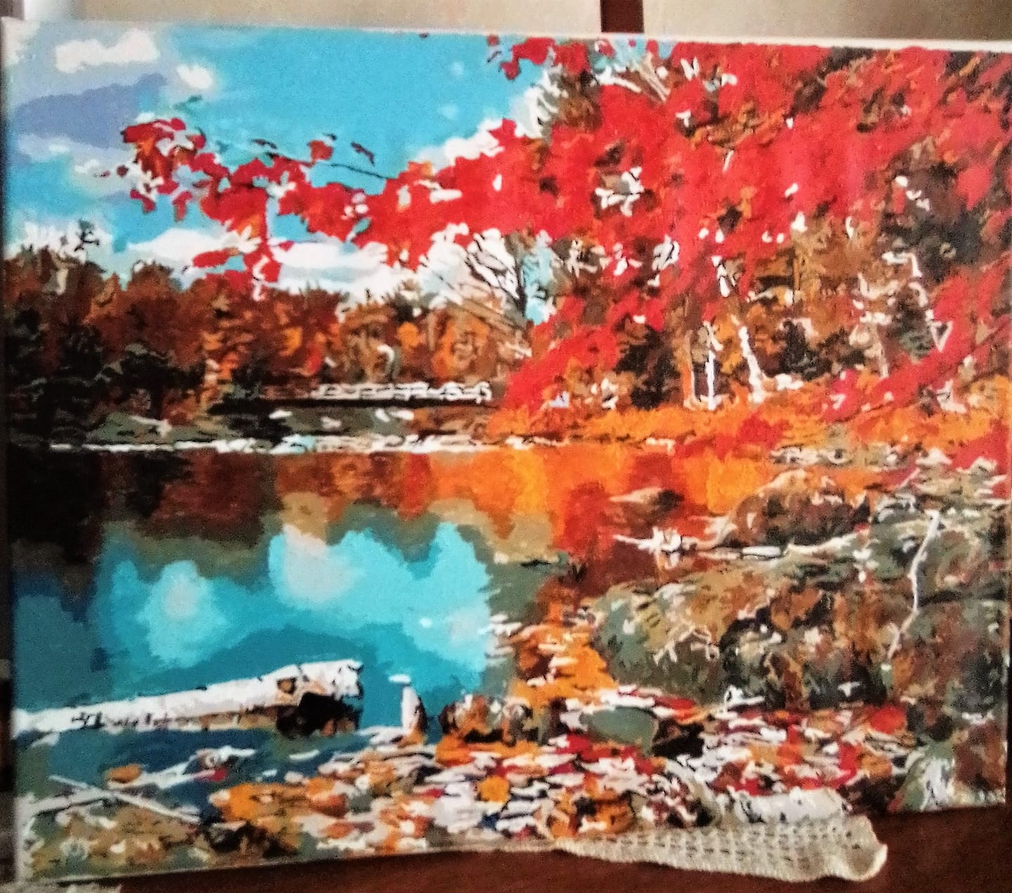 Customer photo review of Rivière et Forêt d'Automne