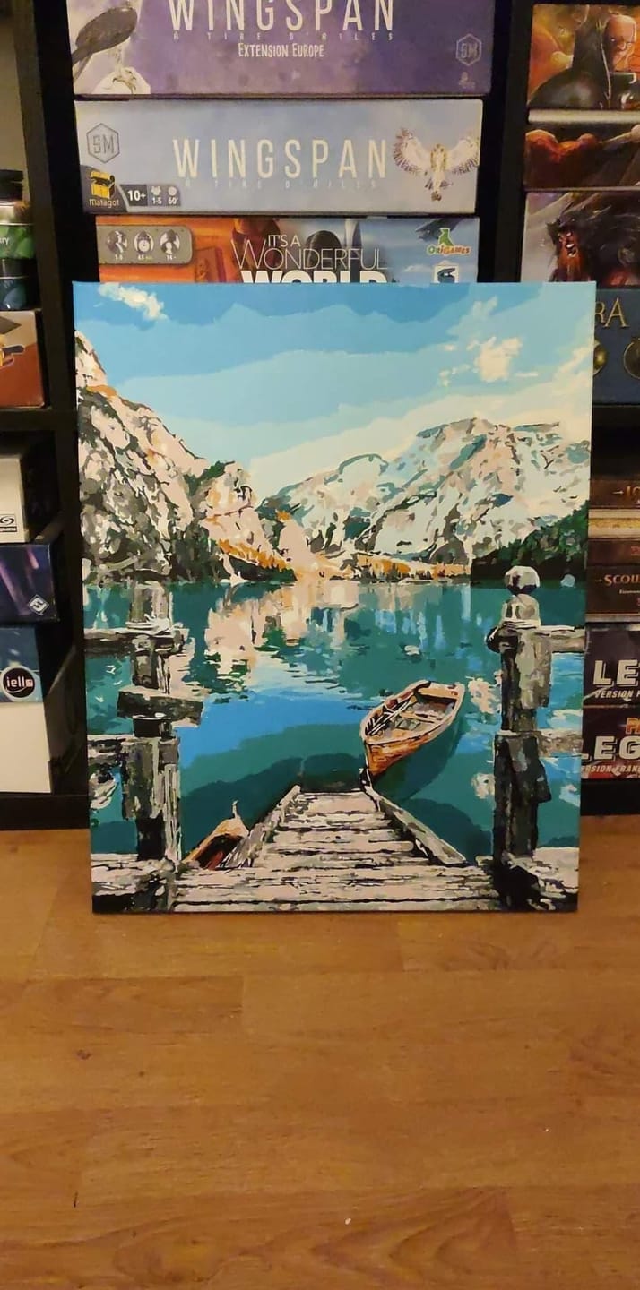 Customer photo review of Barque sur un Lac de Montagne