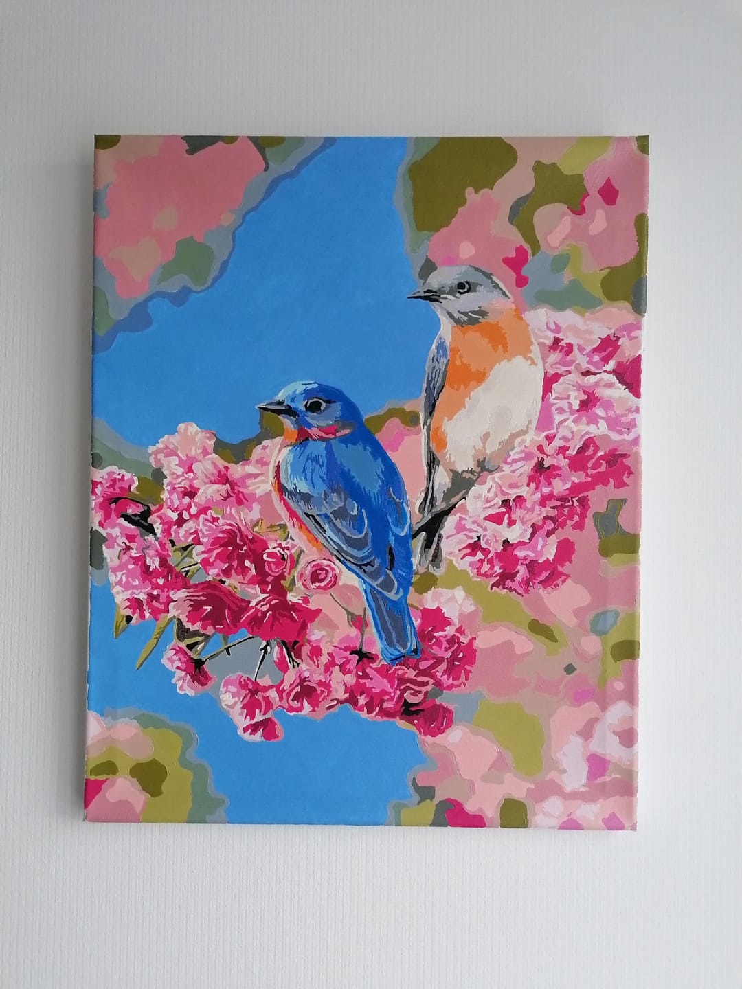 Customer photo review of Couple d'oiseaux bleus
