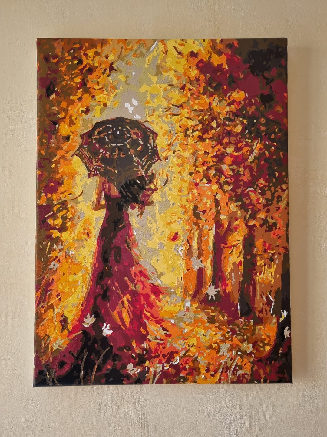 Customer photo review of Forêt d'Automne et Femme au Parapluie