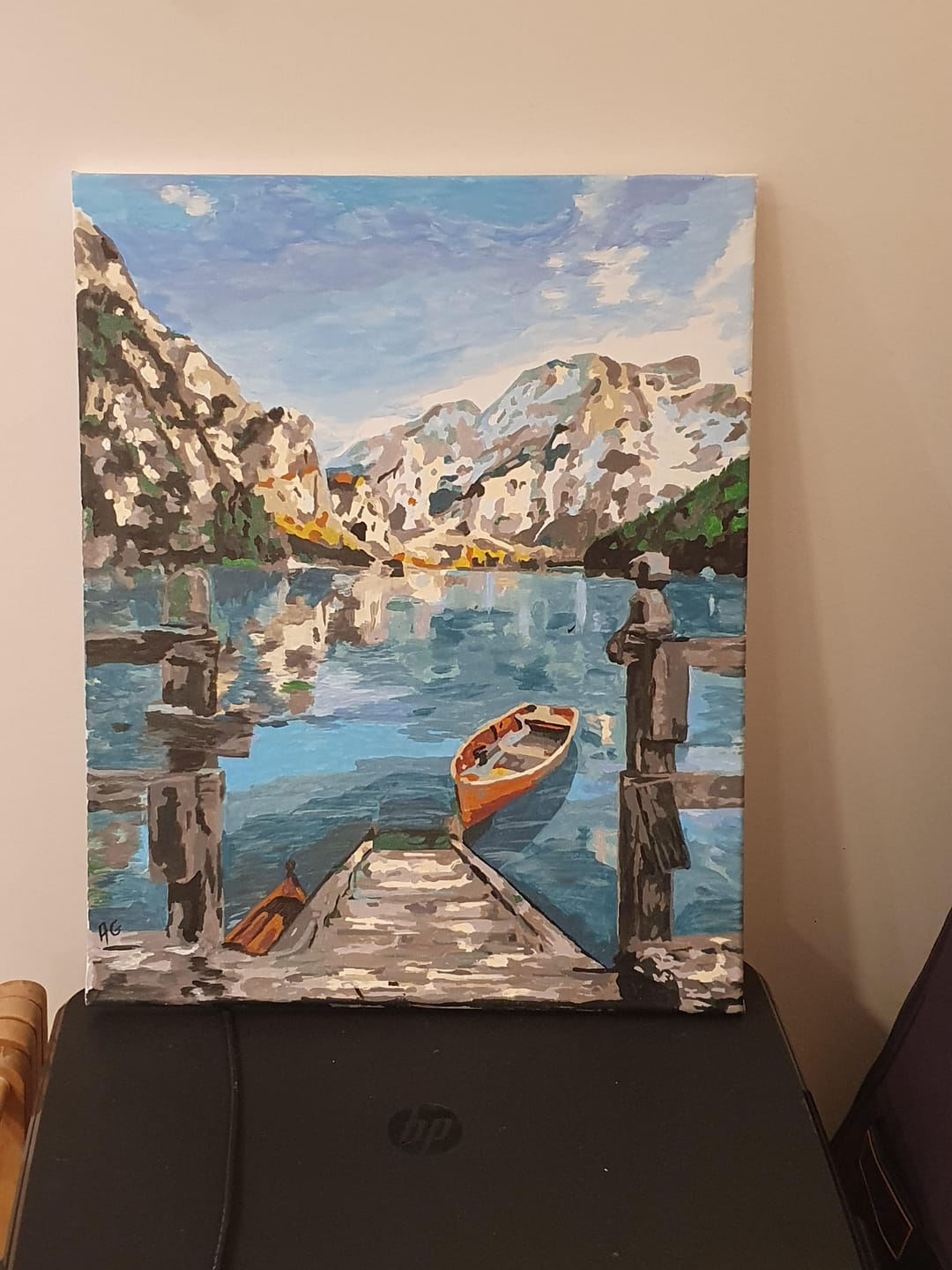 Customer photo review of Barque sur un Lac de Montagne