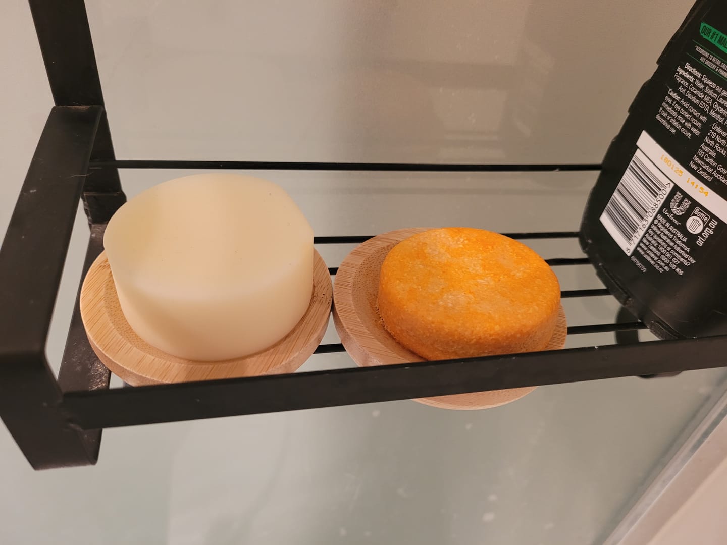 Customer photo review of Round Bamboo Bar Drainer Dish (1x)