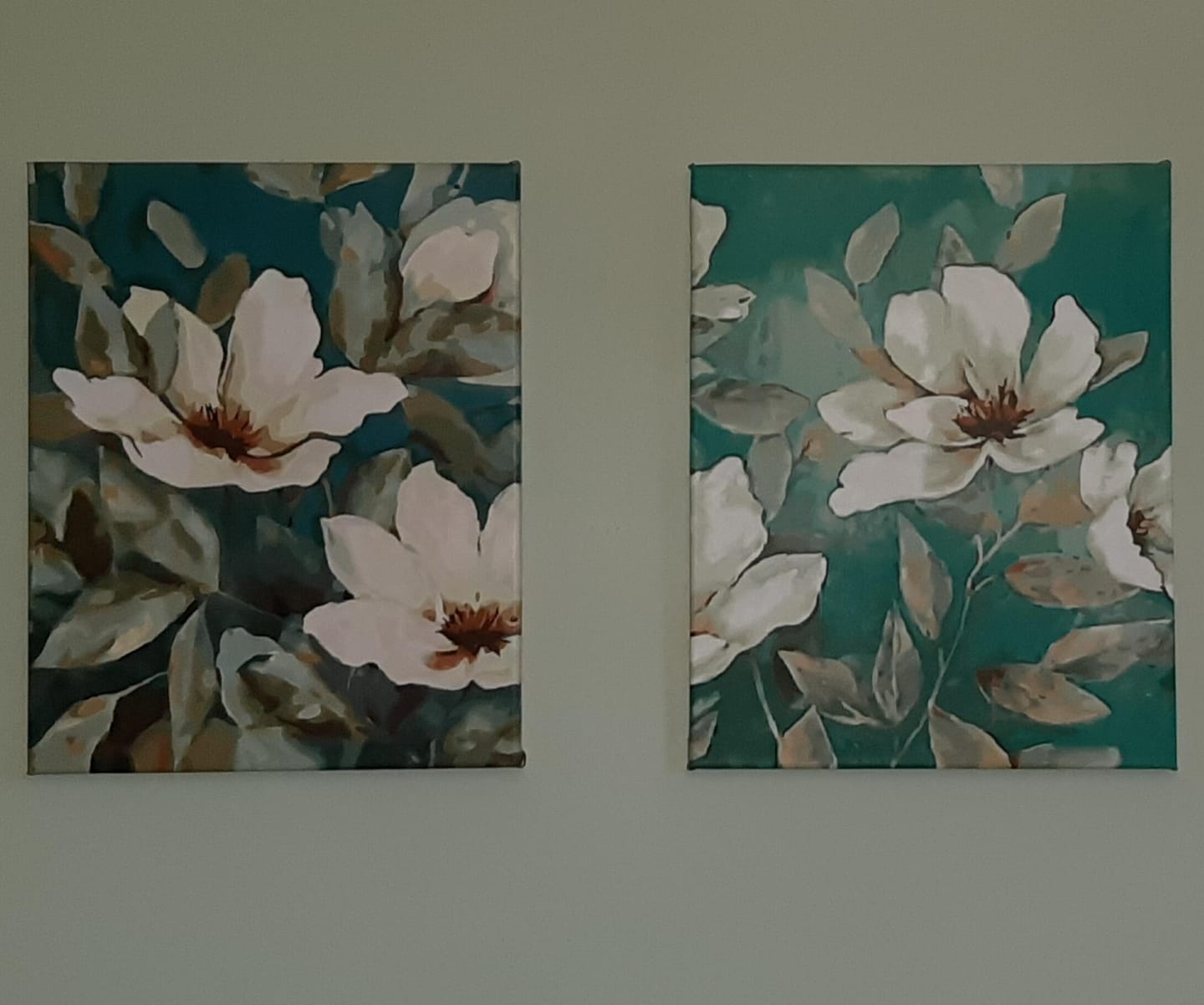Customer photo review of Fleurs blanches abstraites