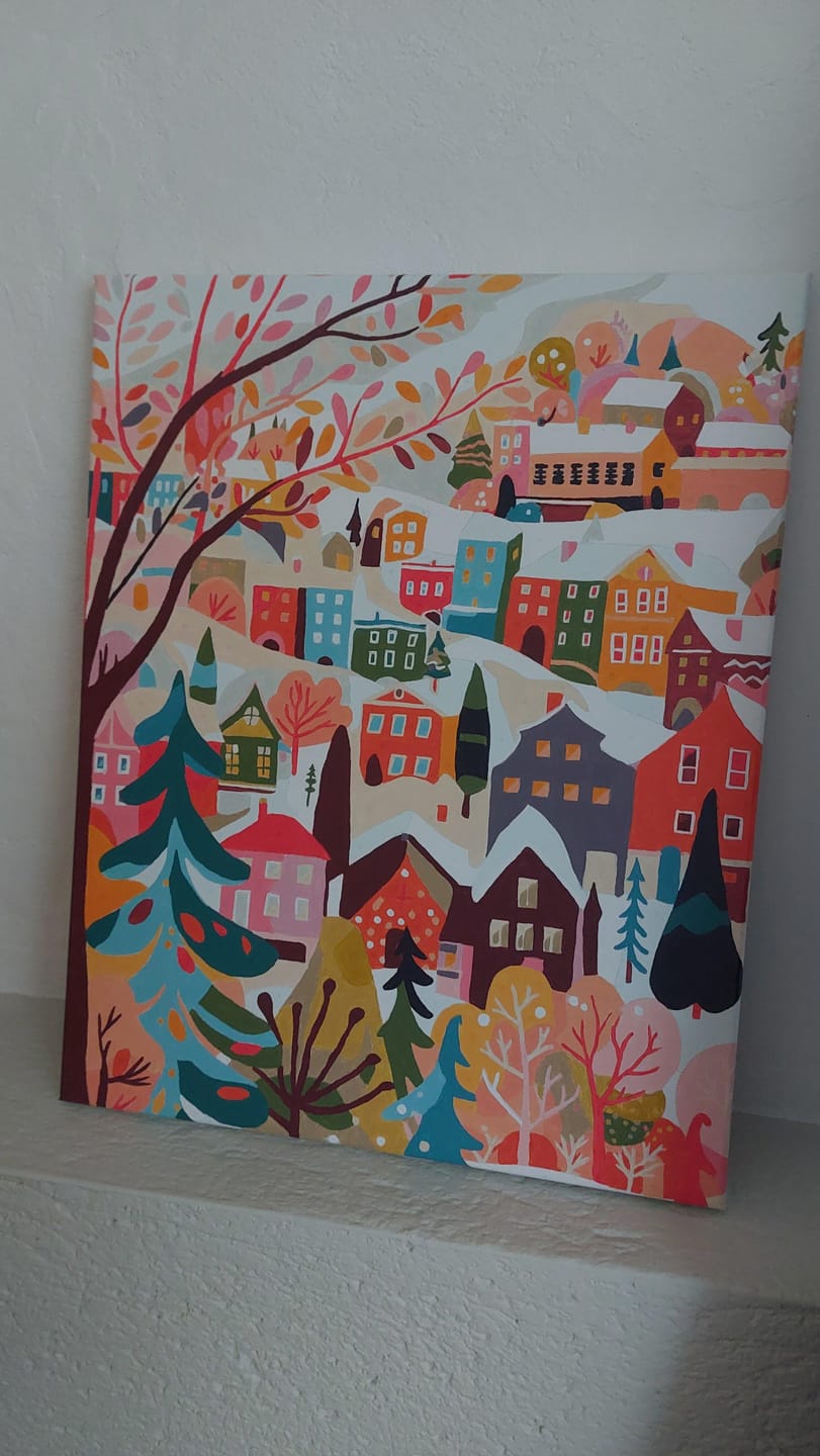 Customer photo review of Village Hivernal Coloré