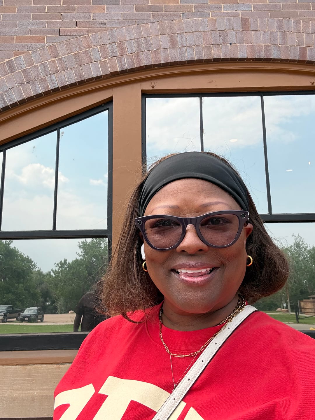 Customer photo review of Amara Hoop Earrings (Bundle)