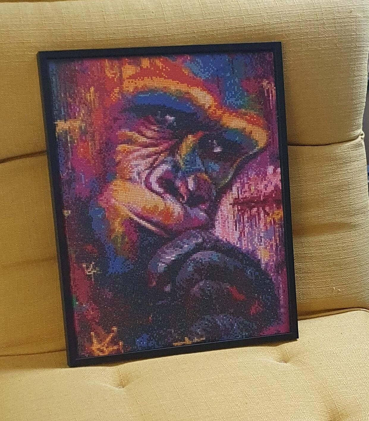 Customer photo review of Broderie Diamant - Chien Pop Art