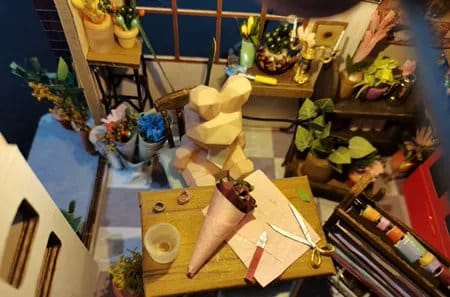 Customer photo review of Maison miniature La boutique de fleurs d'Emily