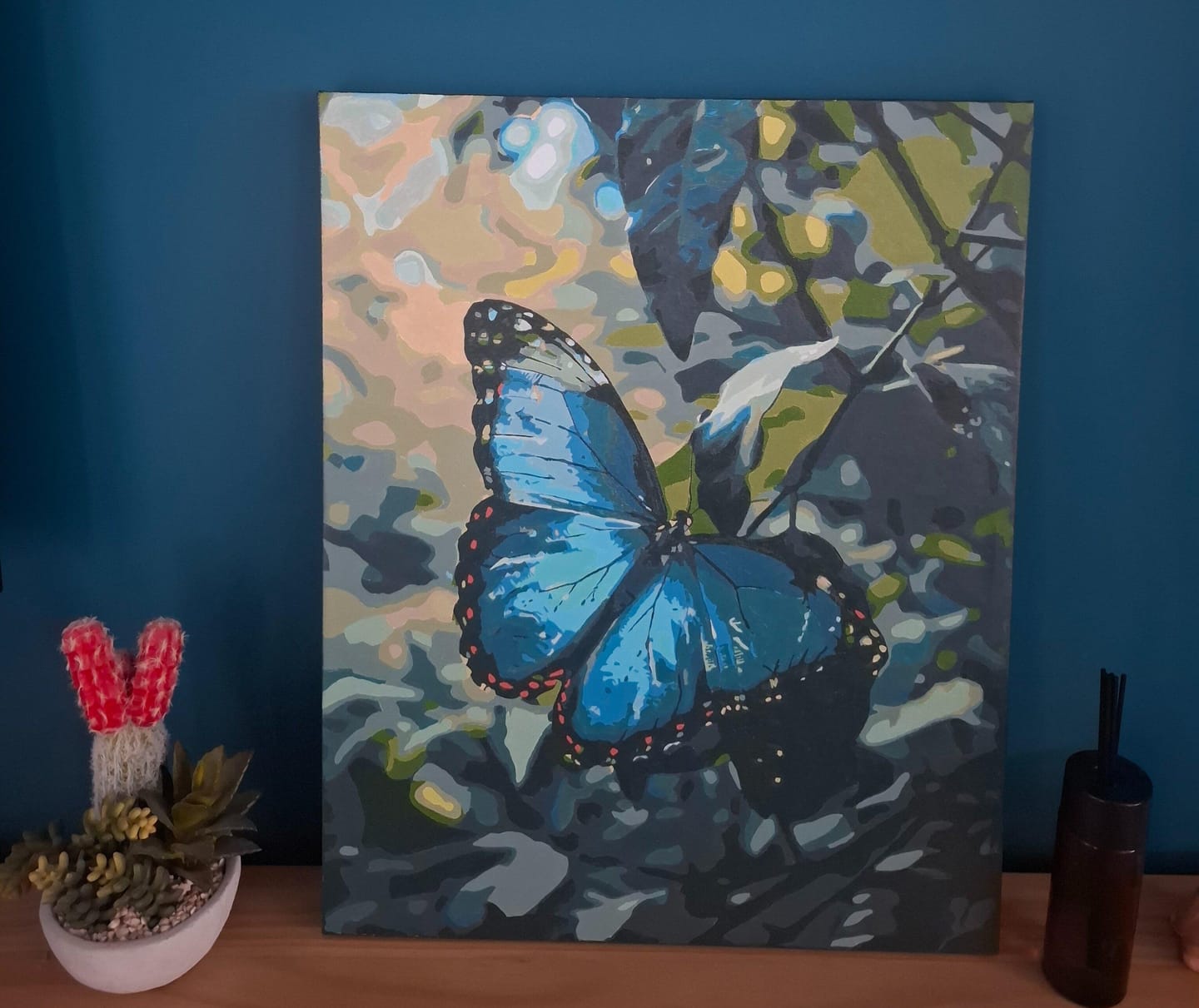 Customer photo review of Papillon Morpho Bleu