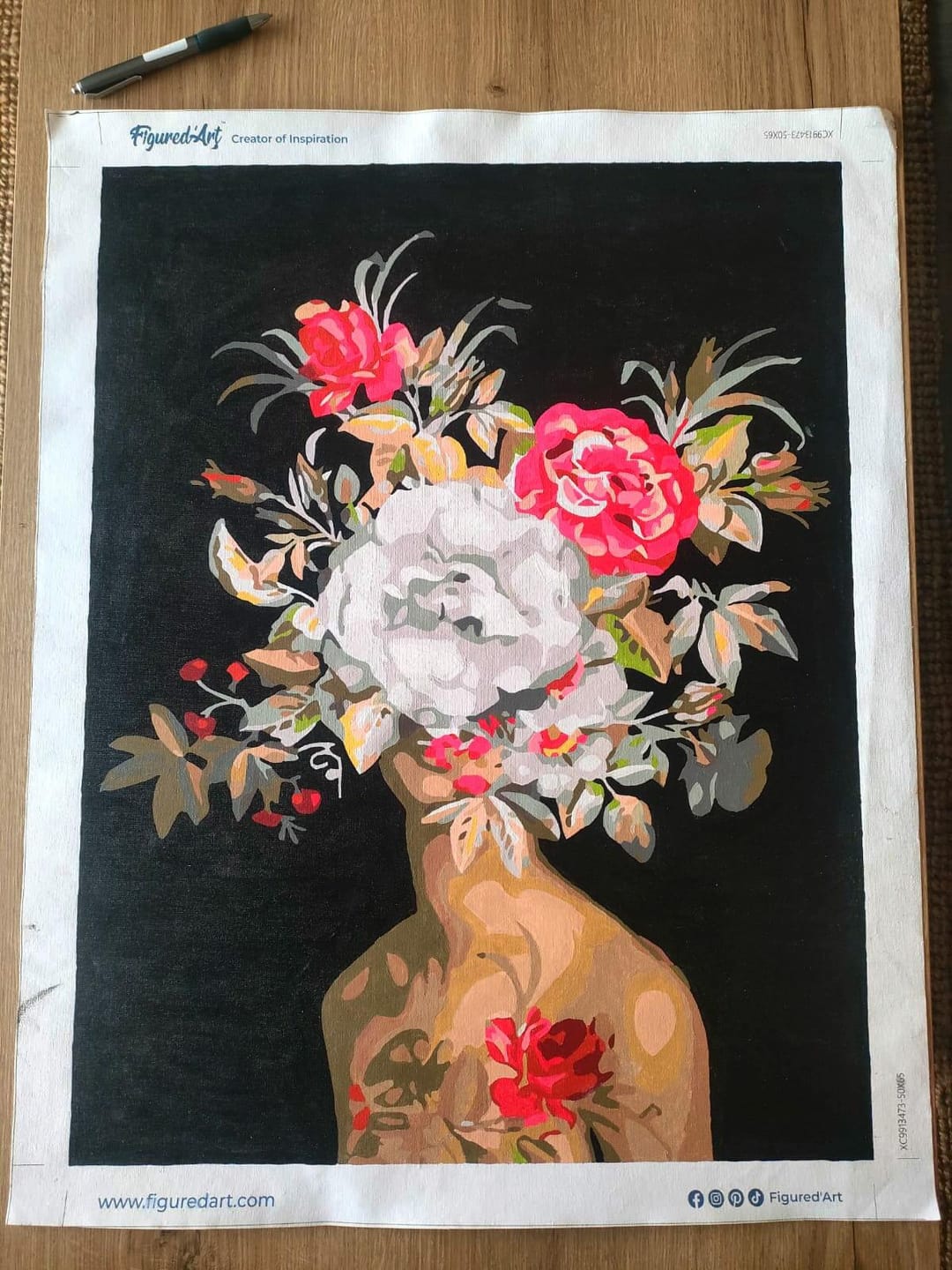 Customer photo review of Femme et Explosion de Fleurs