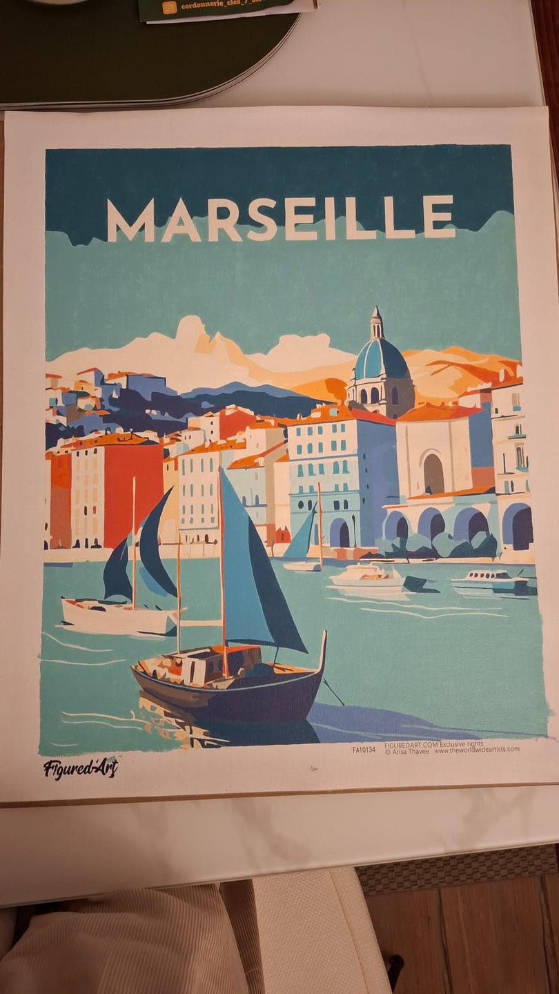 Customer photo review of Affiche Vintage Marseille