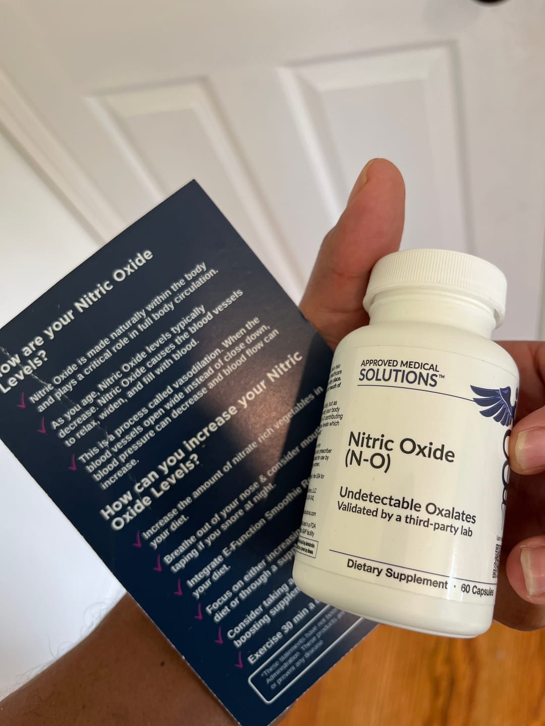 Customer photo review of Nitric Oxide Support Formula