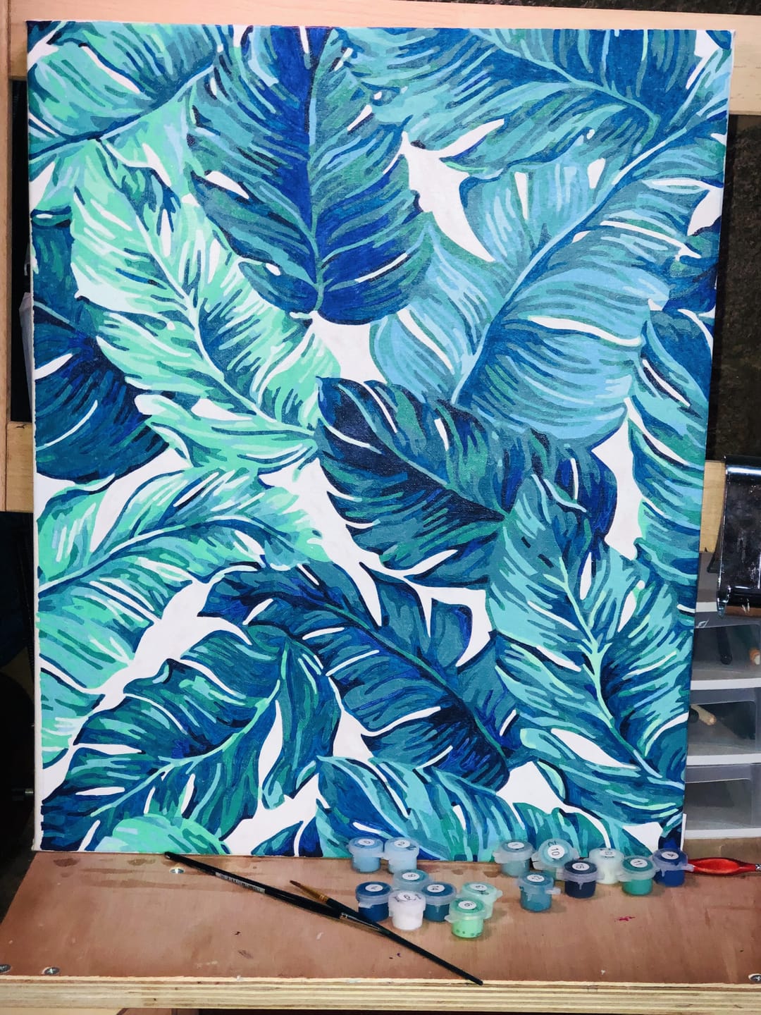 Customer photo review of Feuilles vertes tropicales